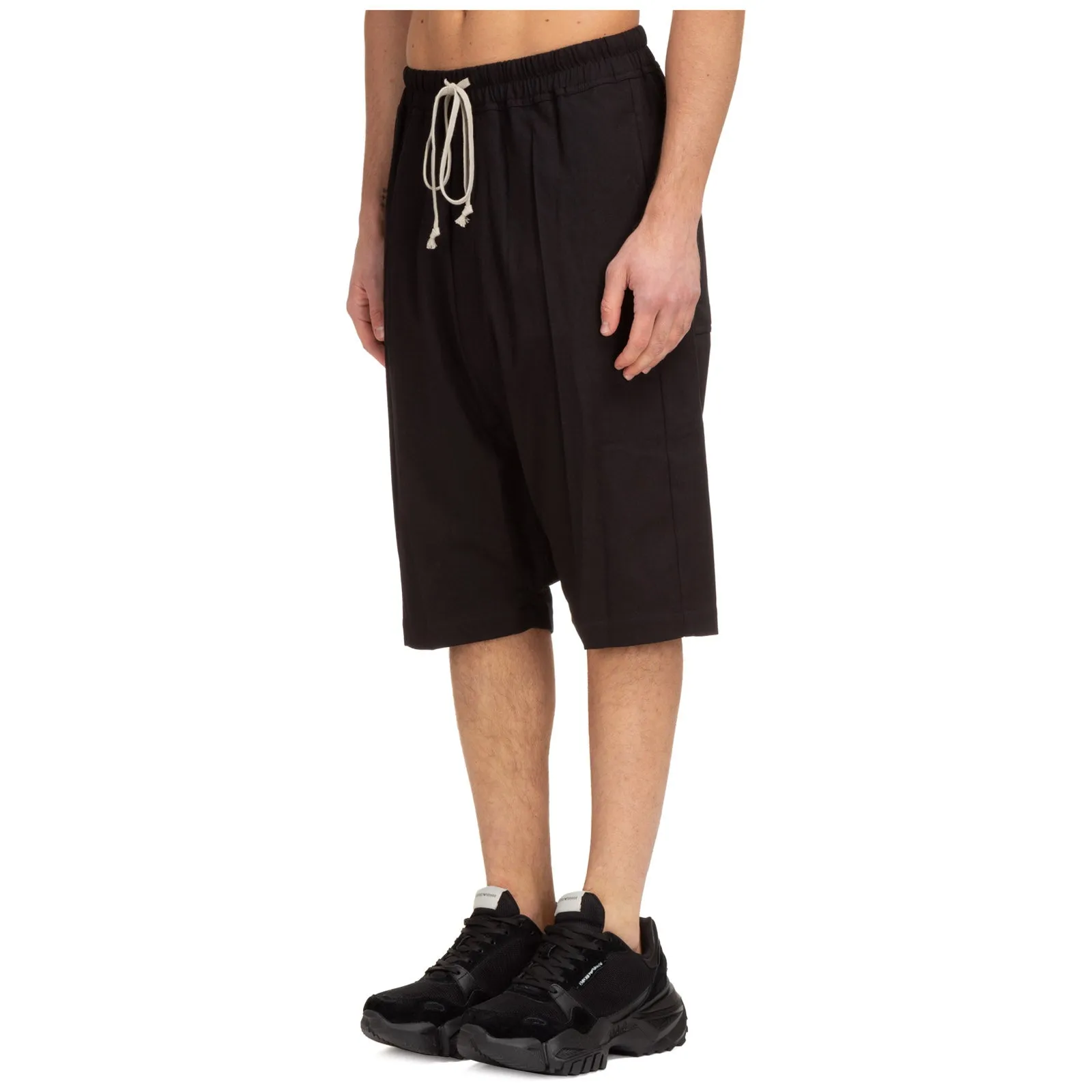 Rick Owens High Waist Drawstring Shorts
