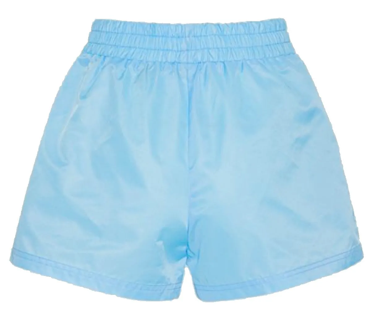 ROTATE Roxanne Logo Embroidered High Waist Shorts