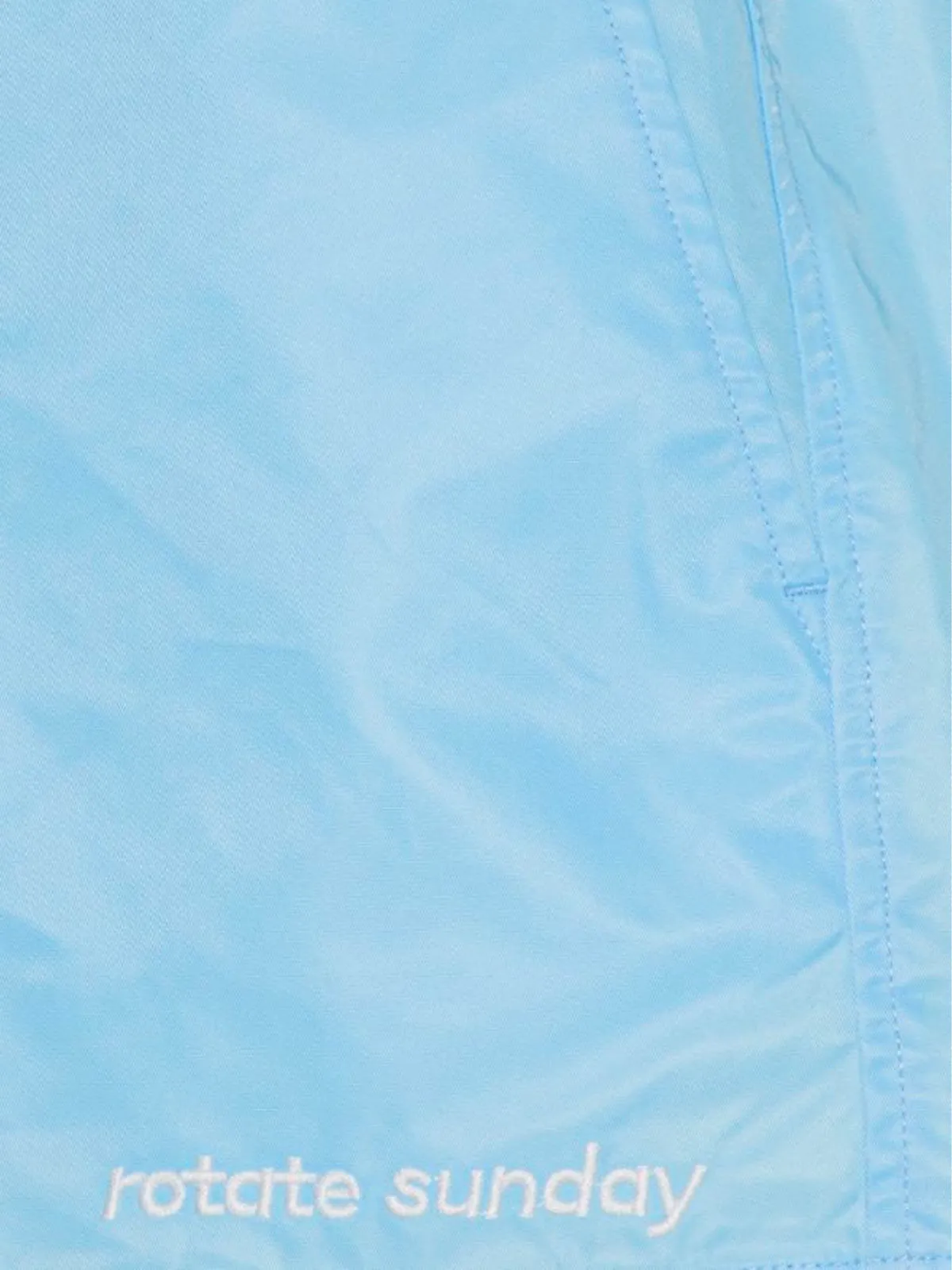 ROTATE Roxanne Logo Embroidered High Waist Shorts