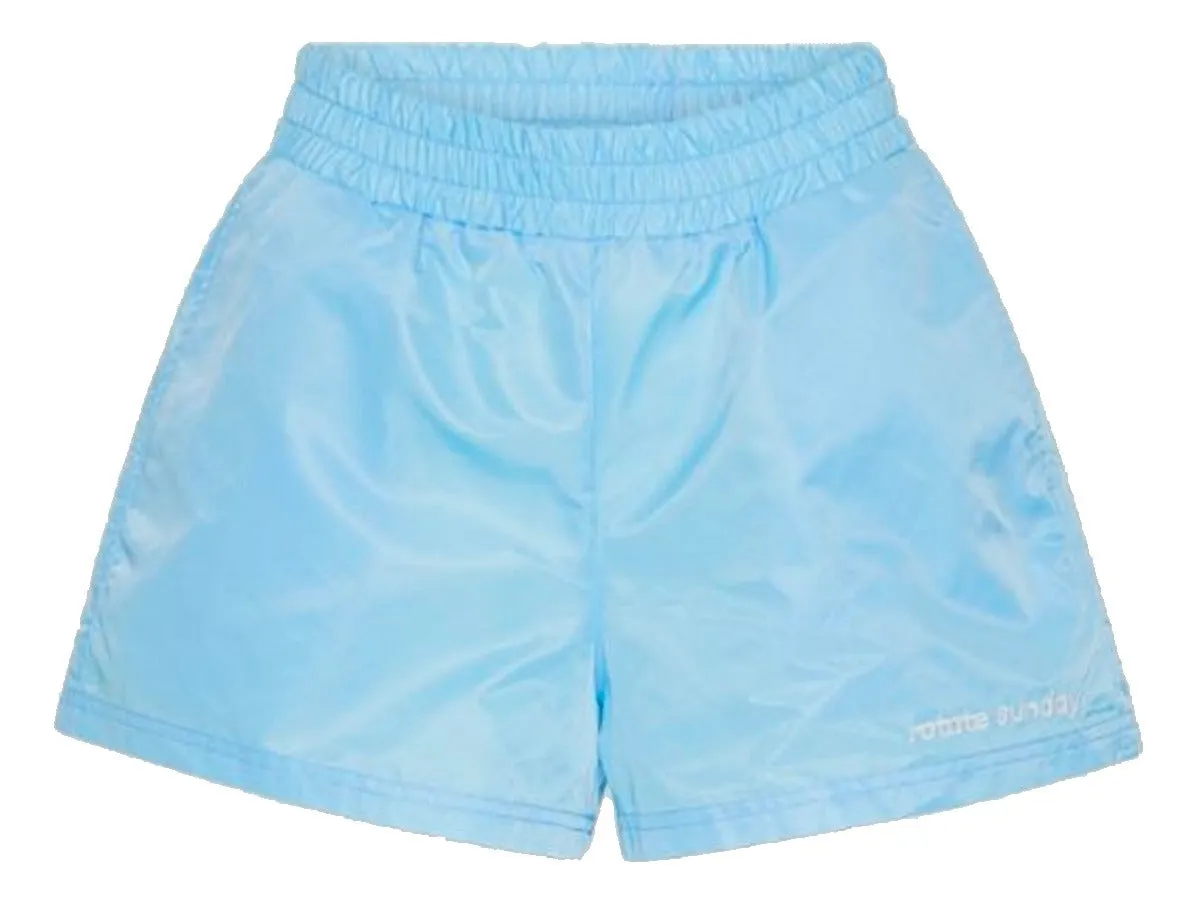 ROTATE Roxanne Logo Embroidered High Waist Shorts