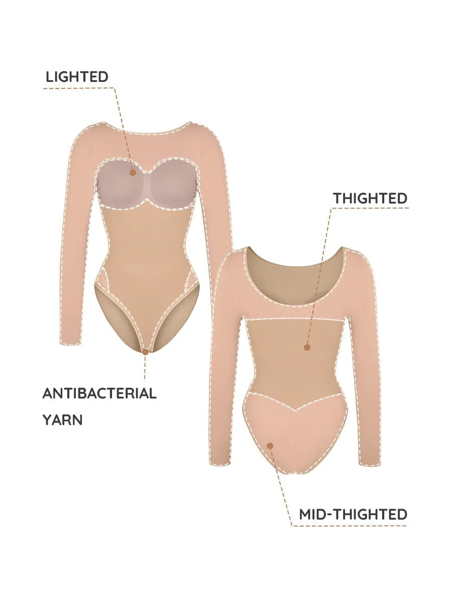 Seamless Bust Support Waist Cinching Tummy Control Bodysuit