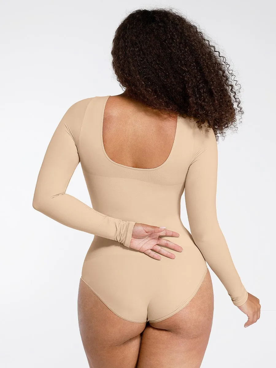 Seamless Bust Support Waist Cinching Tummy Control Bodysuit
