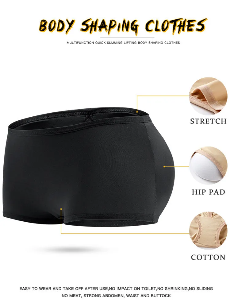 Seamless Control Butt Lifter Pads Shapewear Shorts