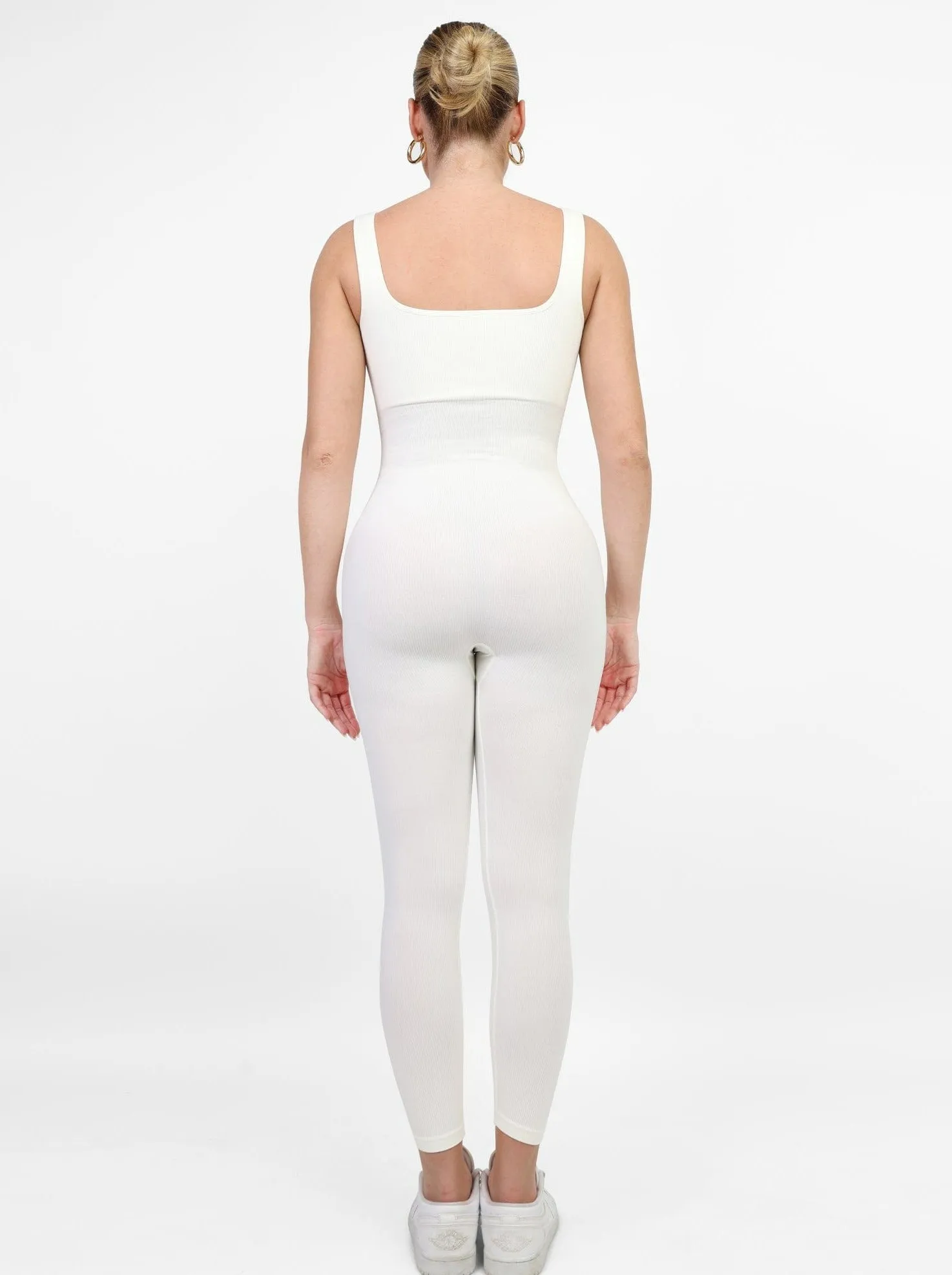 Seamless Square Neck One Piece Sport Jumpsuit