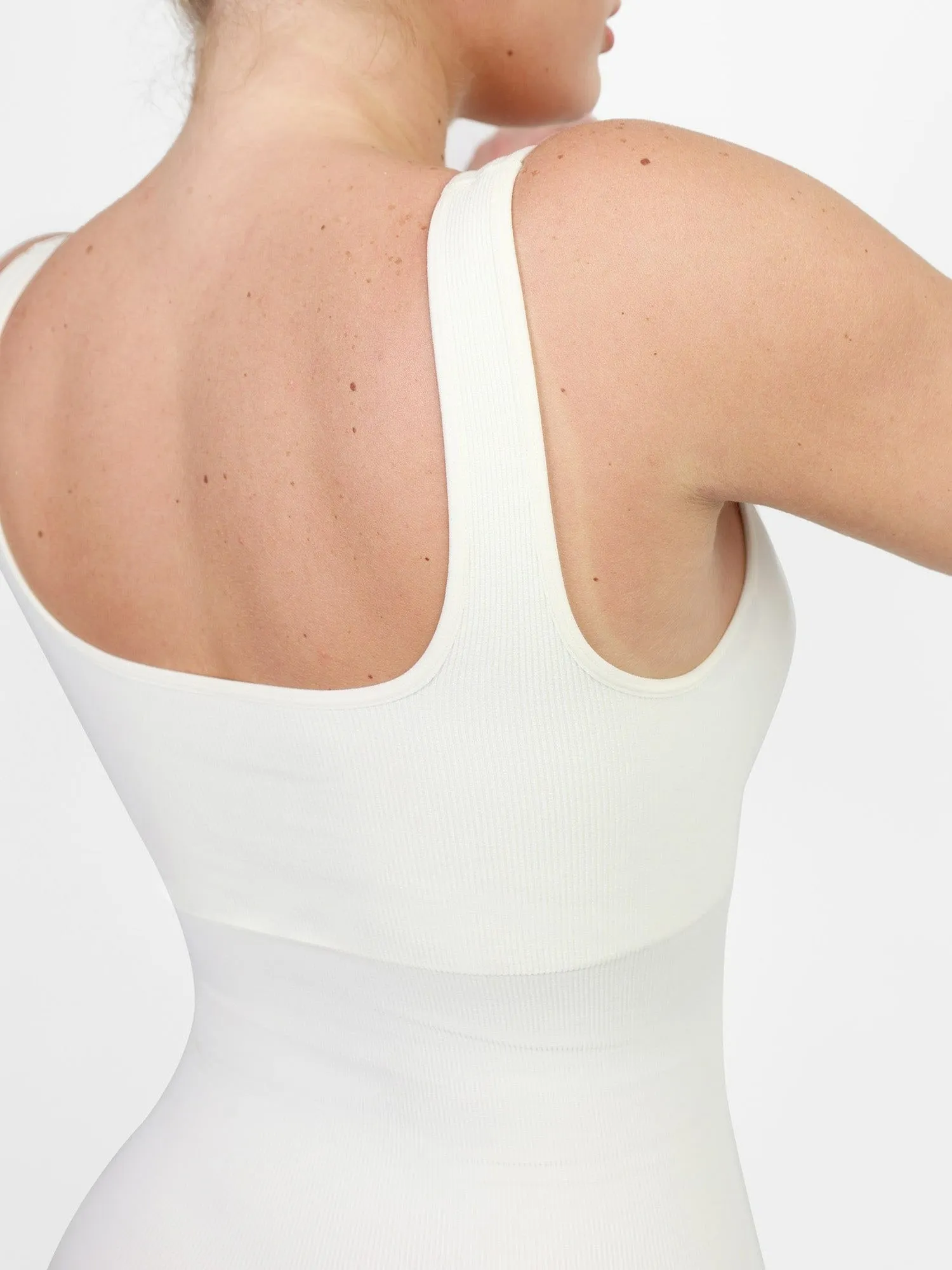 Seamless Square Neck One Piece Sport Jumpsuit