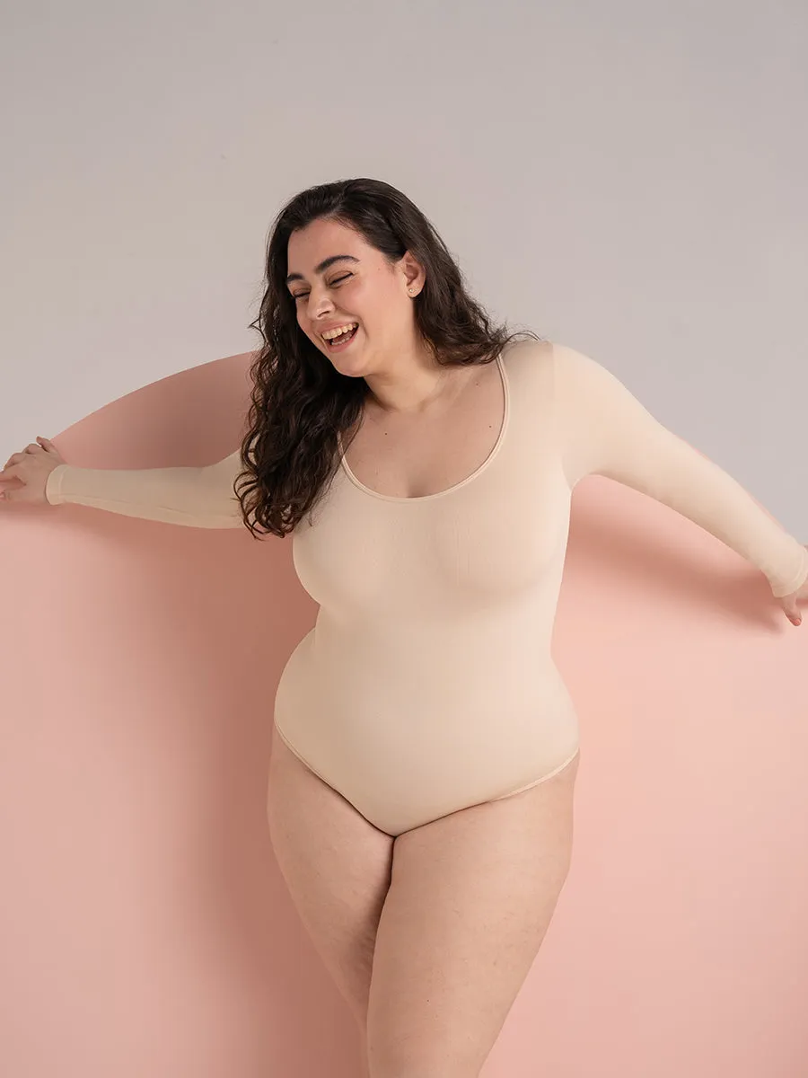 Shapermint Essentials All Day Every Day Long Sleeve Bodysuit