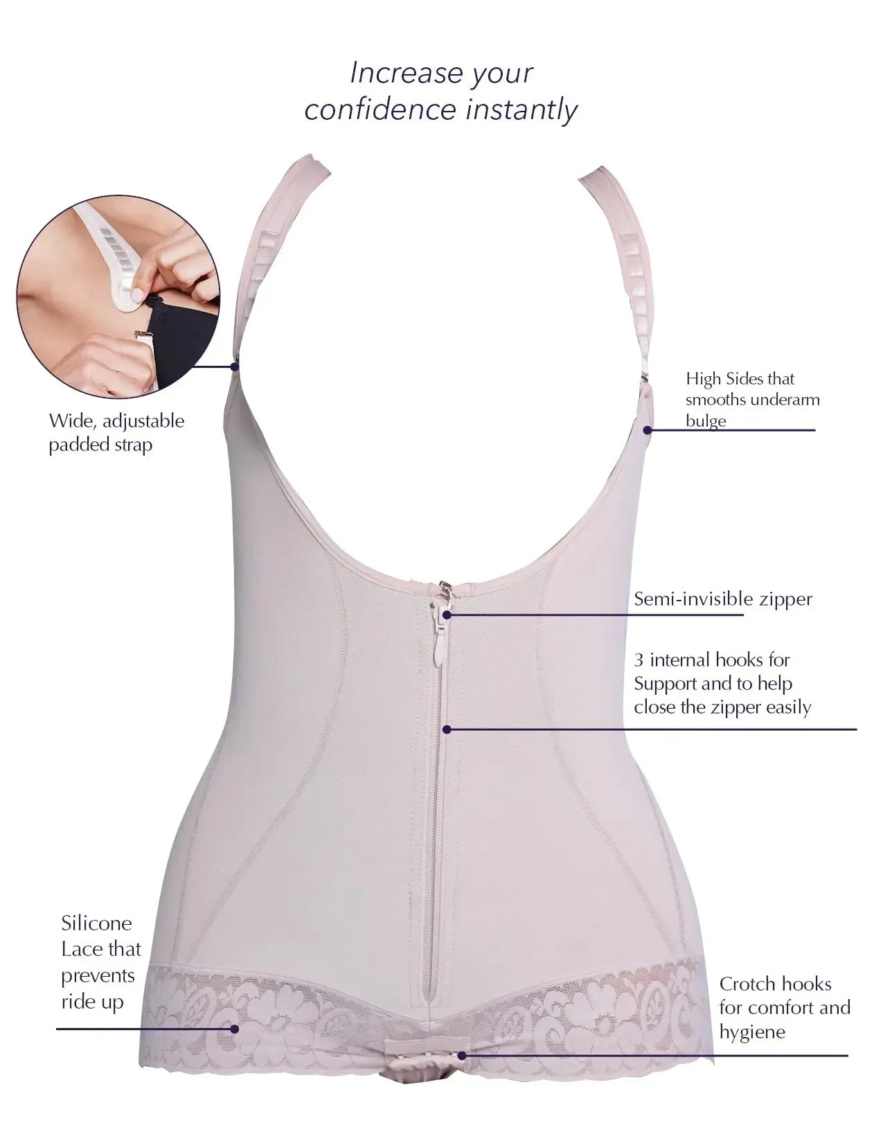 Siluet 1300 Braless Body Shaper Briefs