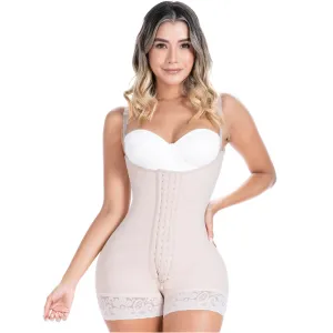 SONRYSE 068BF | Open Bust Short Shapewear Fajas Colombianas Postpartum & Post Surgery | Powernet