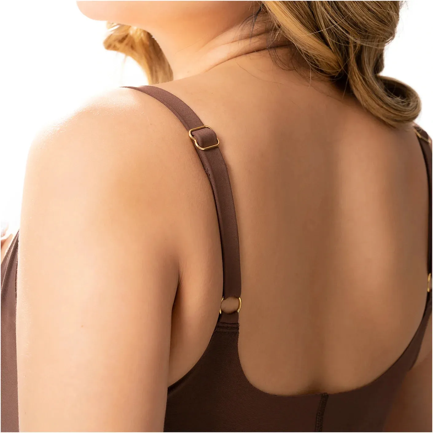Sonryse SP46NC Soft Buttock Lift Shapewear Tummy Control Bodysuit Open Bust & Mid-thigh