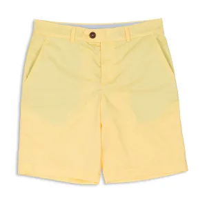 The Merchant Fox Cotton Shorts in Yellow