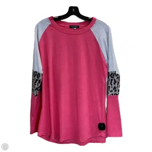 Top Long Sleeve By Clothes Mentor In Coral, Size: Xl