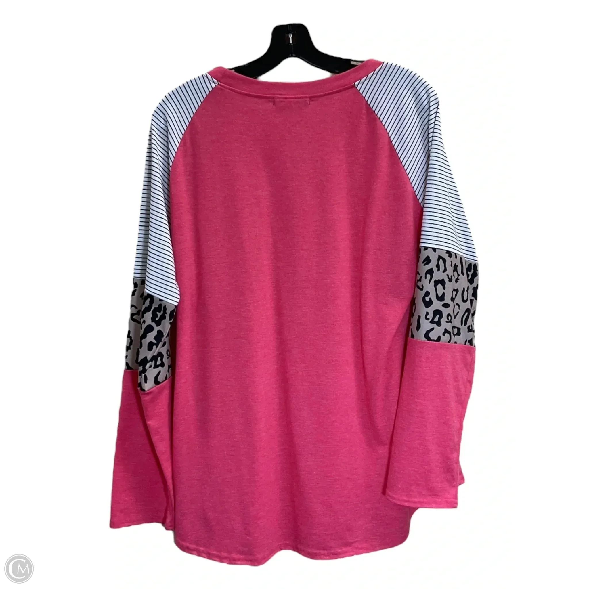 Top Long Sleeve By Clothes Mentor In Coral, Size: Xl