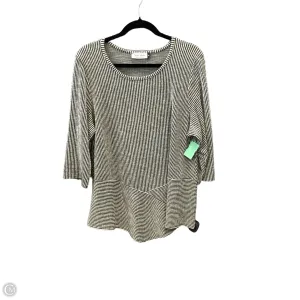 Top Long Sleeve By Clothes Mentor In Green & White, Size: 2x