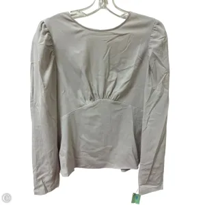 Top Long Sleeve By Express In Grey, Size: S