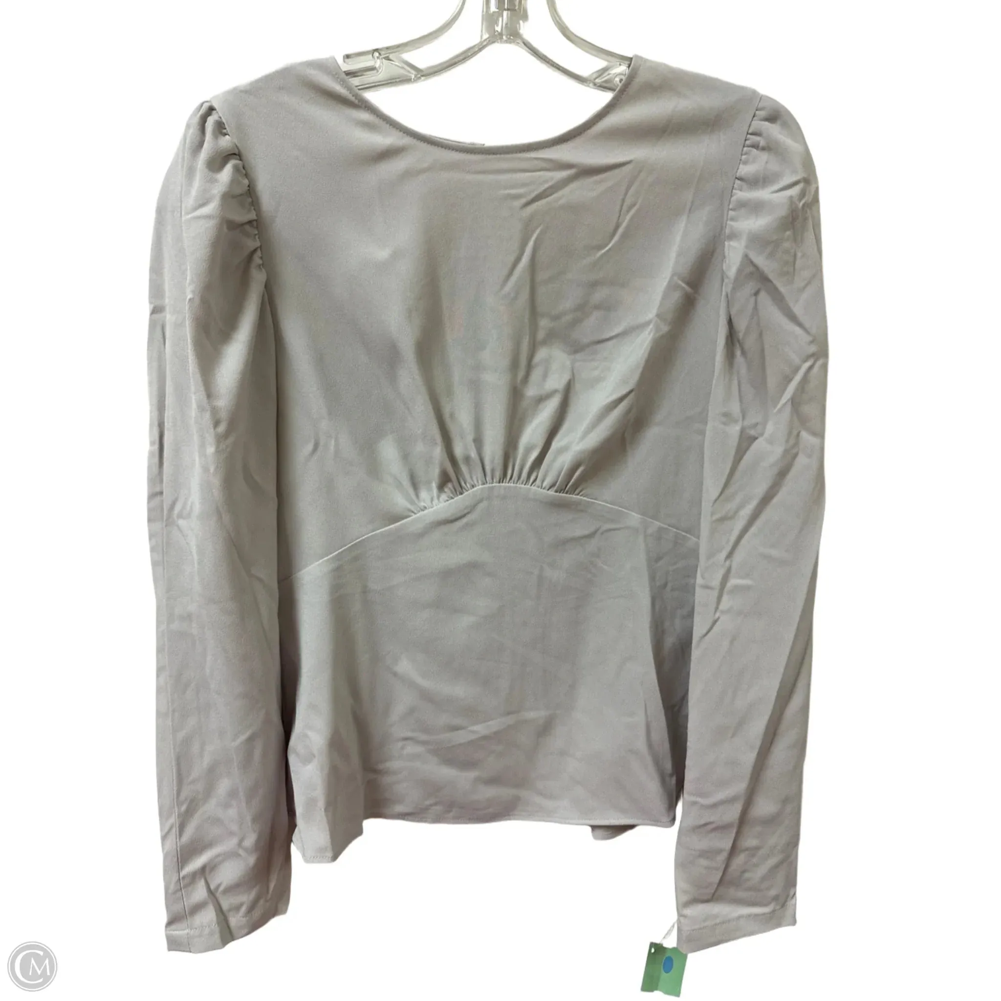 Top Long Sleeve By Express In Grey, Size: S