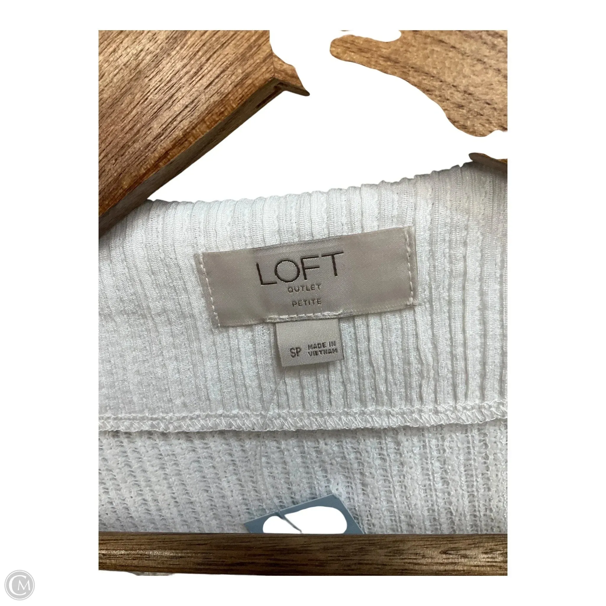 Top Long Sleeve By Loft In White, Size: Sp