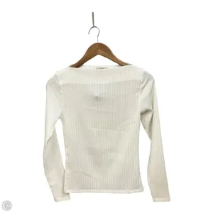 Top Long Sleeve By Loft In White, Size: Sp