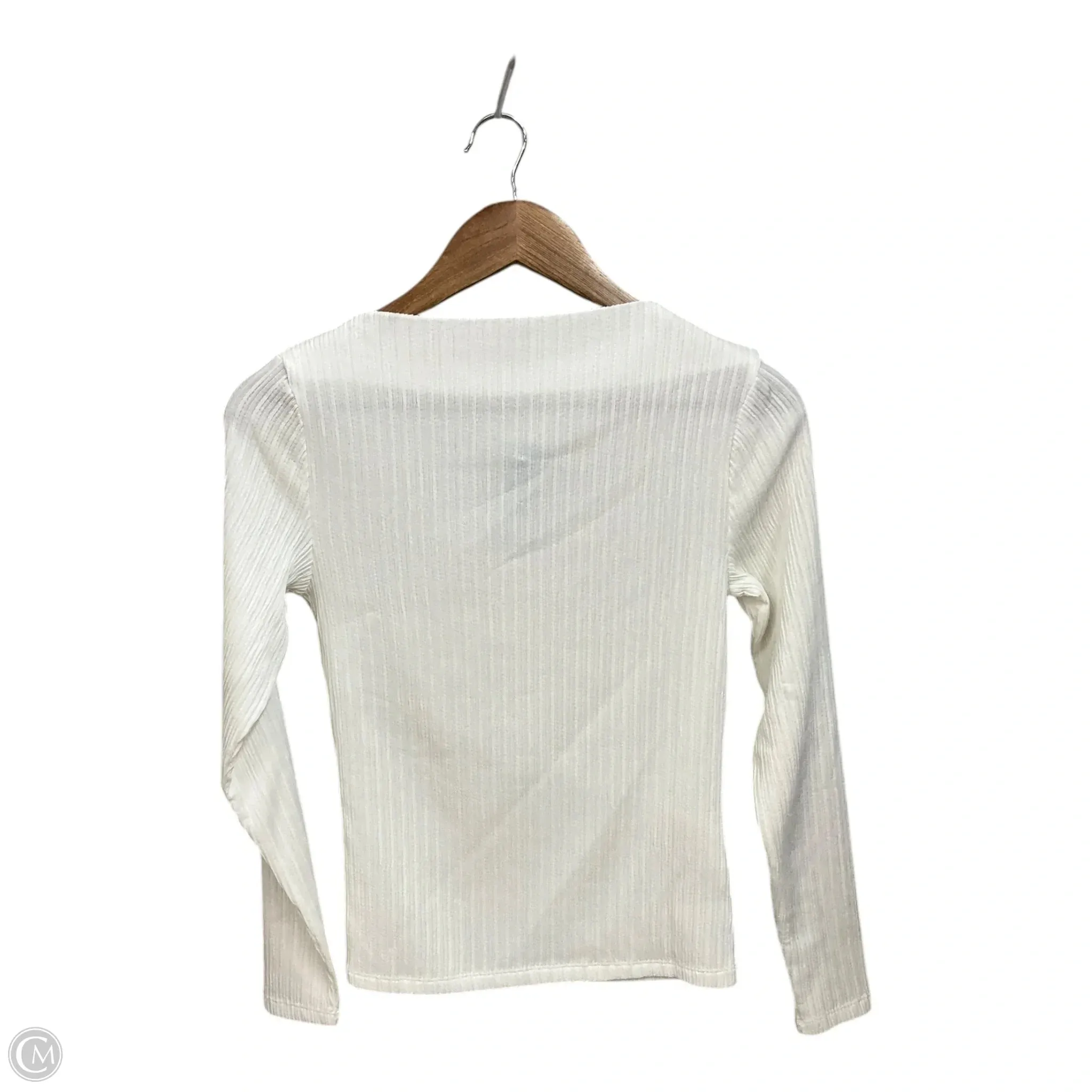 Top Long Sleeve By Loft In White, Size: Sp