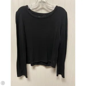 Top Long Sleeve By Madewell In Black, Size: L