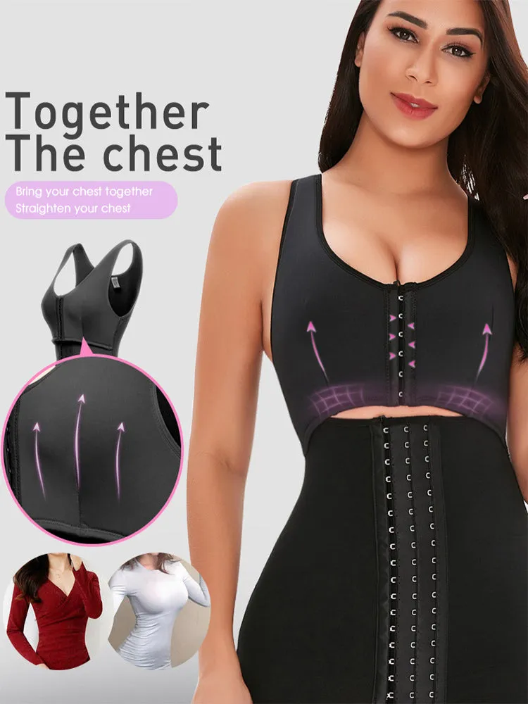 Tummy Control Full Body Shaper Waist Trainer Bodysuit