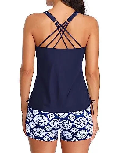 Two Piece Tankini Tummy Control Swimsuits