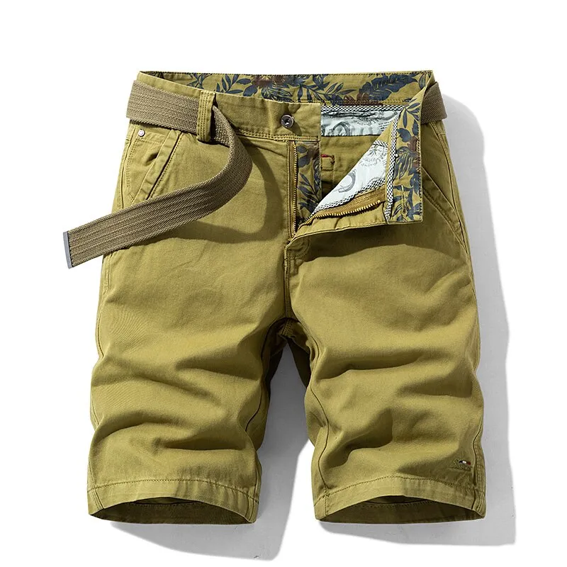 West Louis™ Pure Cotton Solid Color Shorts