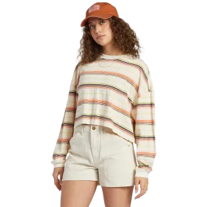 Women's Beach Boyfriend Stripe Crew