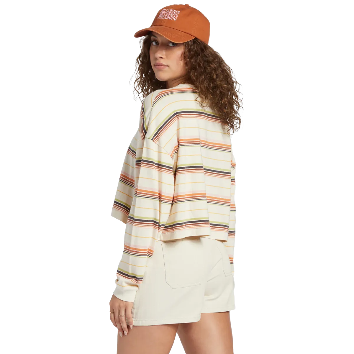 Women's Beach Boyfriend Stripe Crew