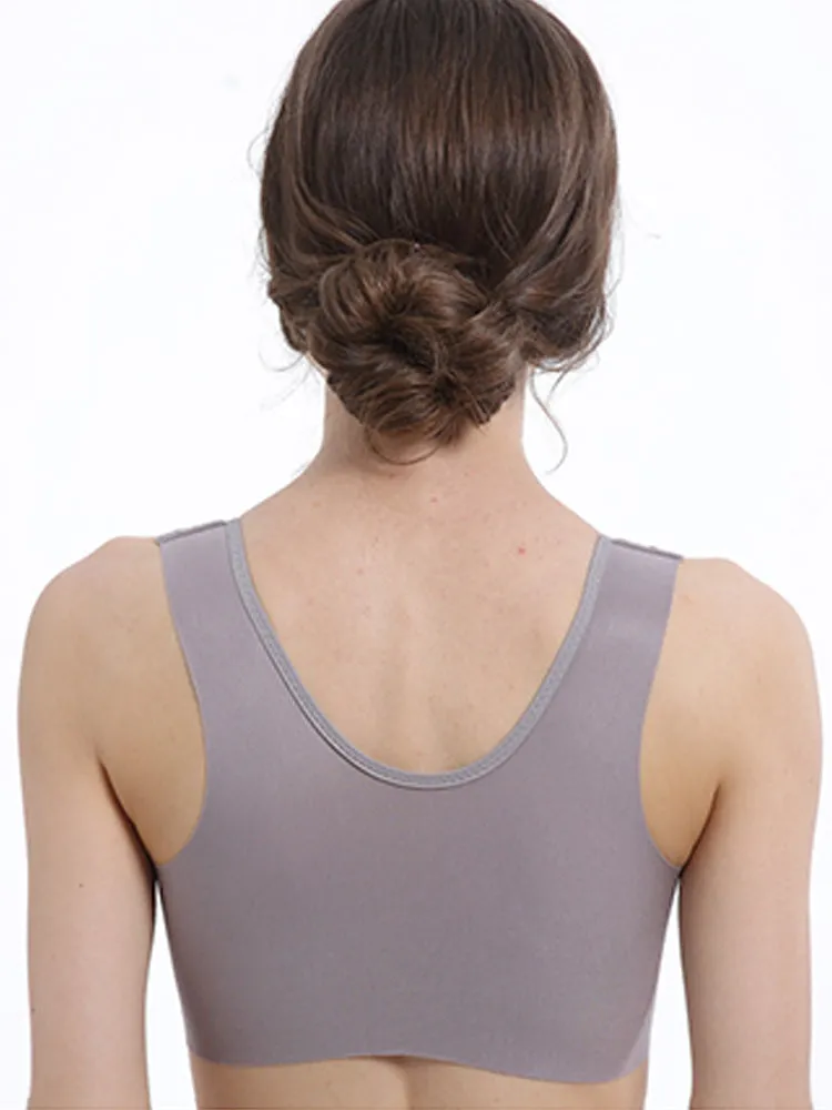 Women's Seamless Lace Front Close Wireless Bra