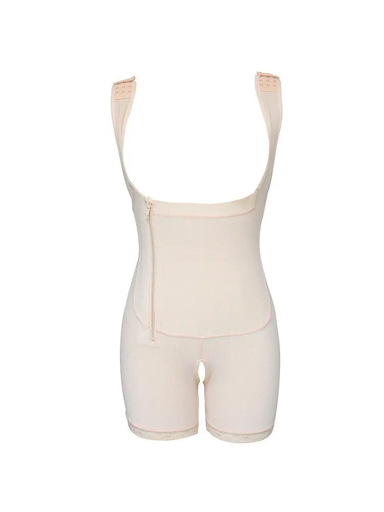 Wonmen's Side Zipper Open Hip Lift Tummy Control Shapewear