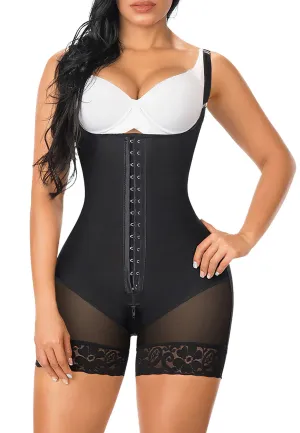 YIANNA Fajas Colombianas Shapewear for Women Tummy Control Post Surgery Compression Garment with Zipper Crotch